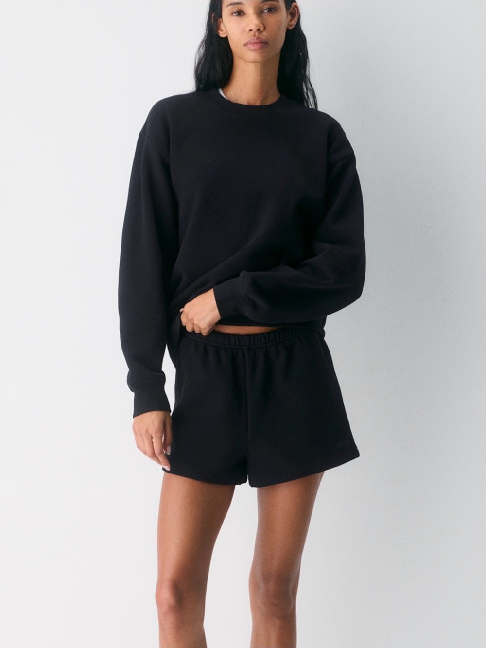 Aritzia Cozy Sweatfleece Perfect Hi-Rise Mini Short